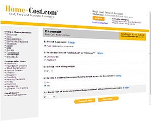 home building cost estimate software